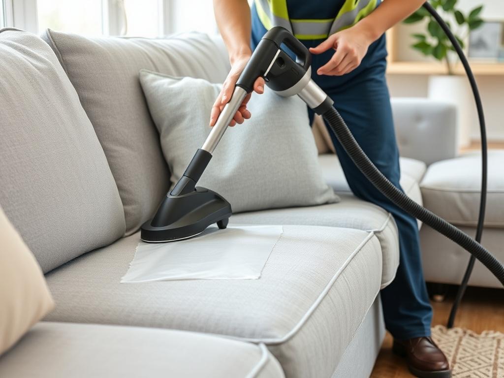 Sofa steam extraction treatment